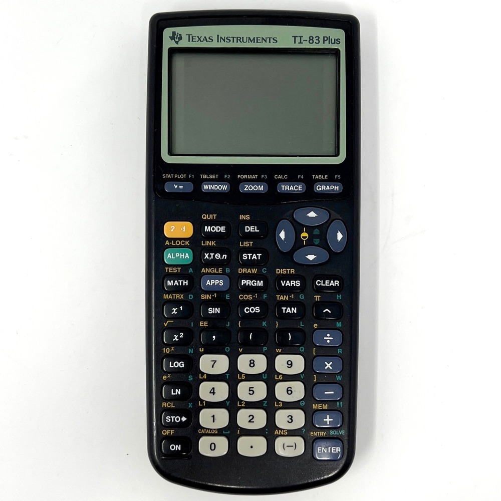 Texas Instruments TI-83 Plus Graphing Calculator Black Working‎